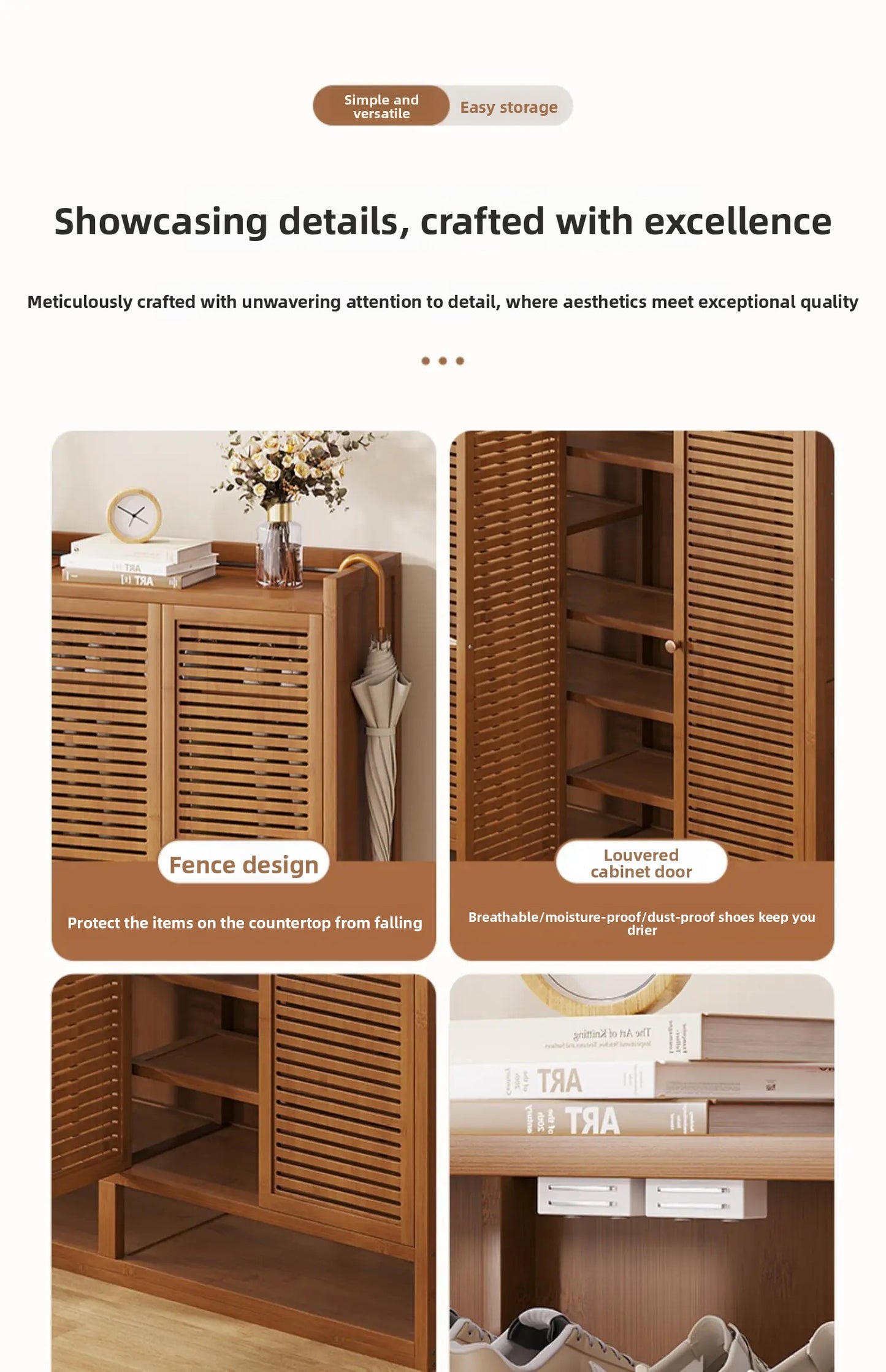 Dust-proof Space Saving Shoe Cabinets