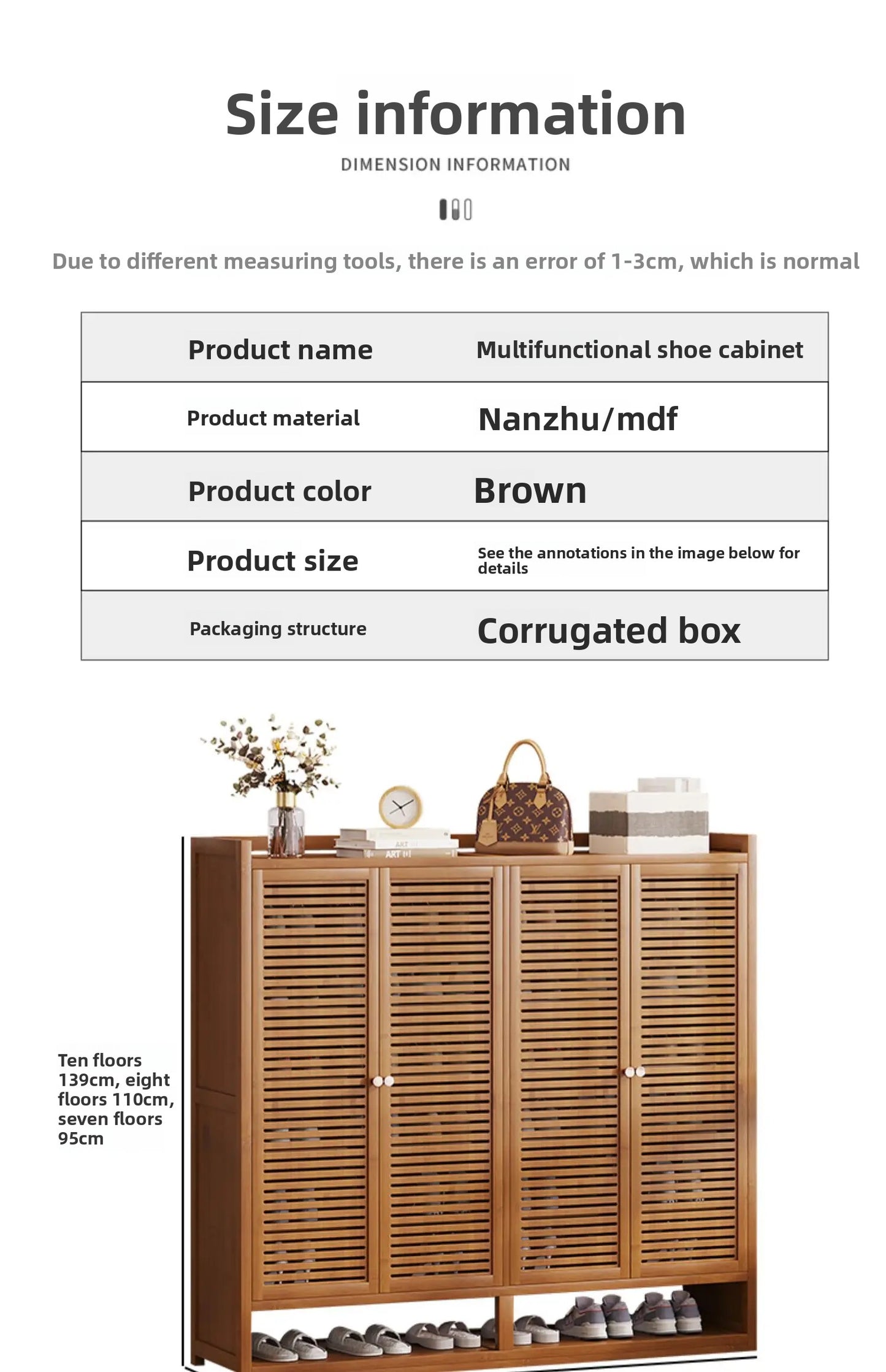 Dust-proof Space Saving Shoe Cabinets