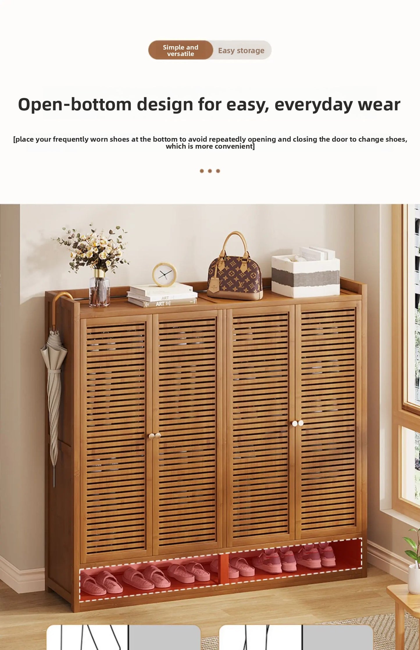 Dust-proof Space Saving Shoe Cabinets