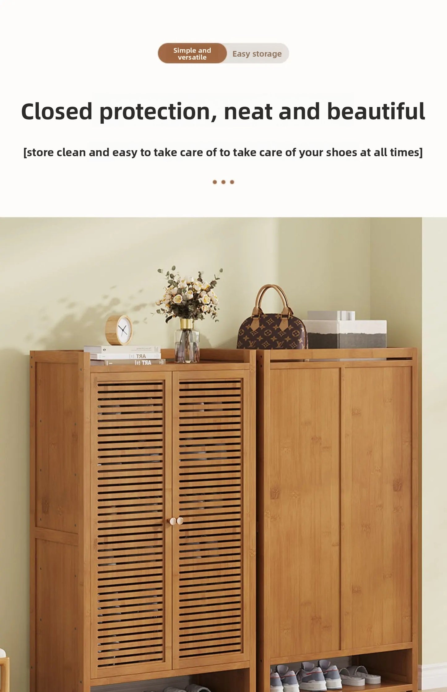 Dust-proof Space Saving Shoe Cabinets