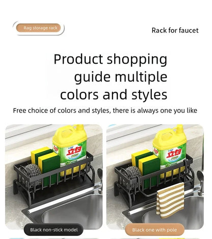 Kitchen Spice Storage Shelf with Drainage Rack