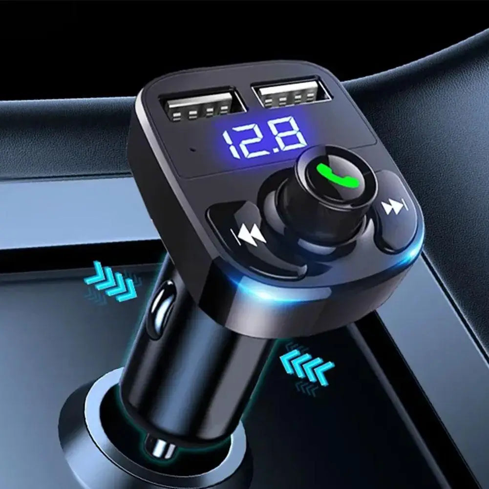Bluetooth FM Transmitter Hands-Free Calling Radio Receiver Mp3 Music Stereo Adapter