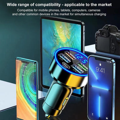 250W 4 Port Fast Car Charging Adapter