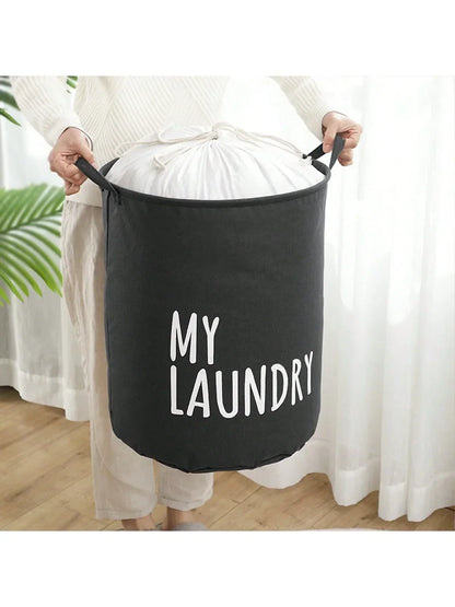 Cotton and Linen Laundry Basket Household
