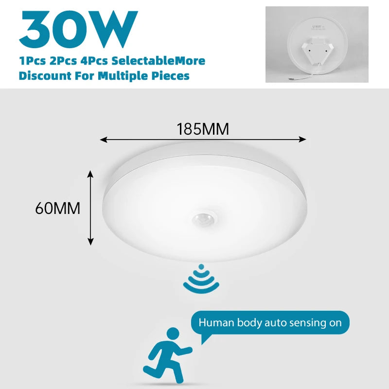 Smart Sensor LED Light Ceiling Lamp