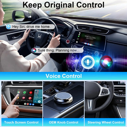 2 in 1 Mini Wireless CarPlay Adapter