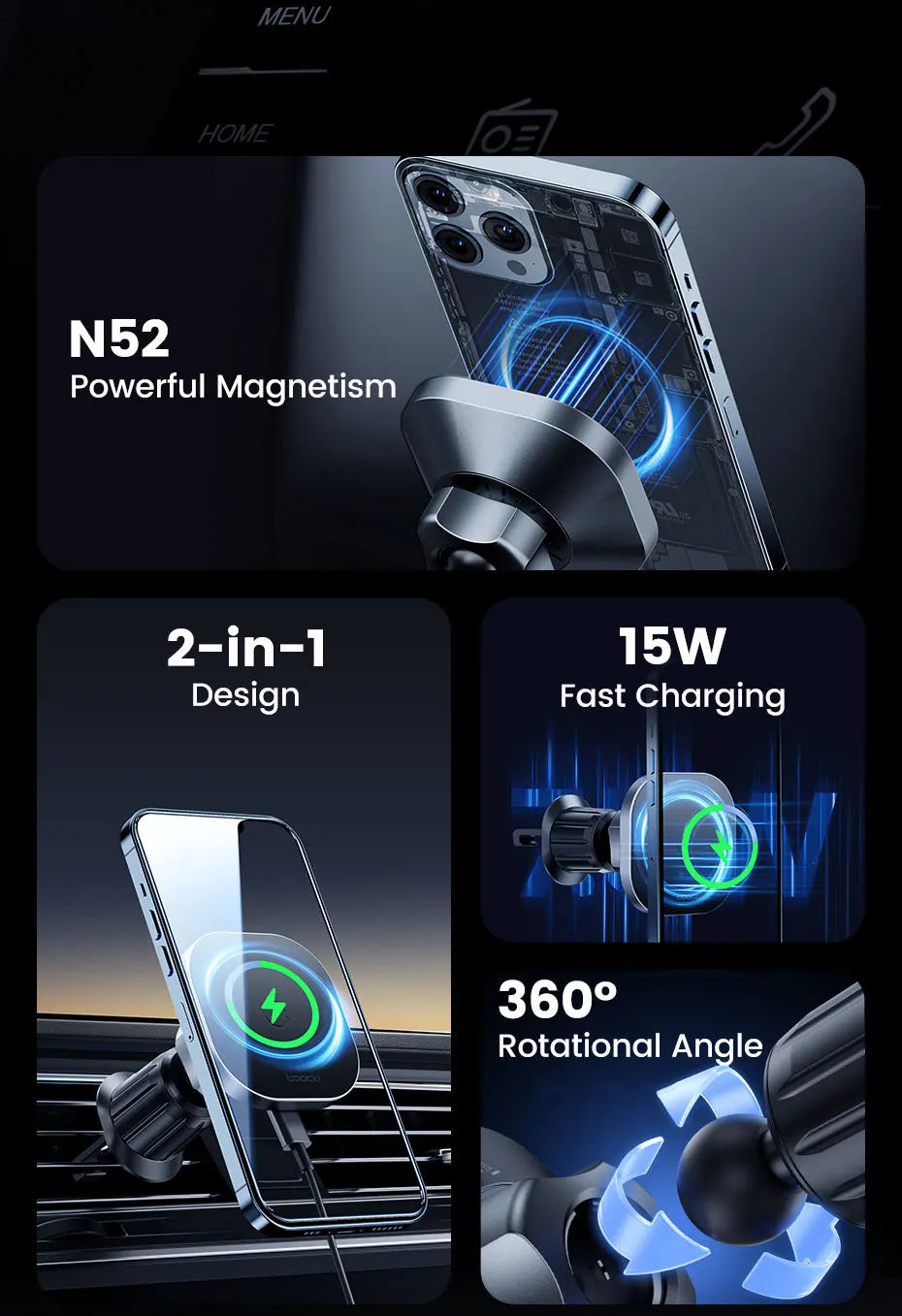 Magnetic Car Wireless Charger