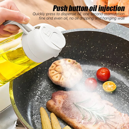 New 500ml 2 in 1 Spray Oil Sprayer Oil Dispenser