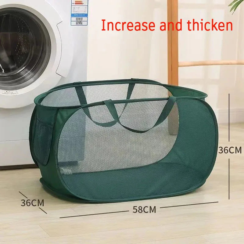 Collapsible Mesh Laundry Hamper Foldable