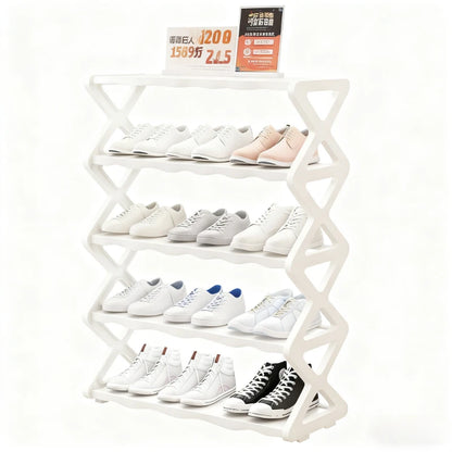Large Capacity & Easy Assembly Space - Saving Z - Type Shoe Rack