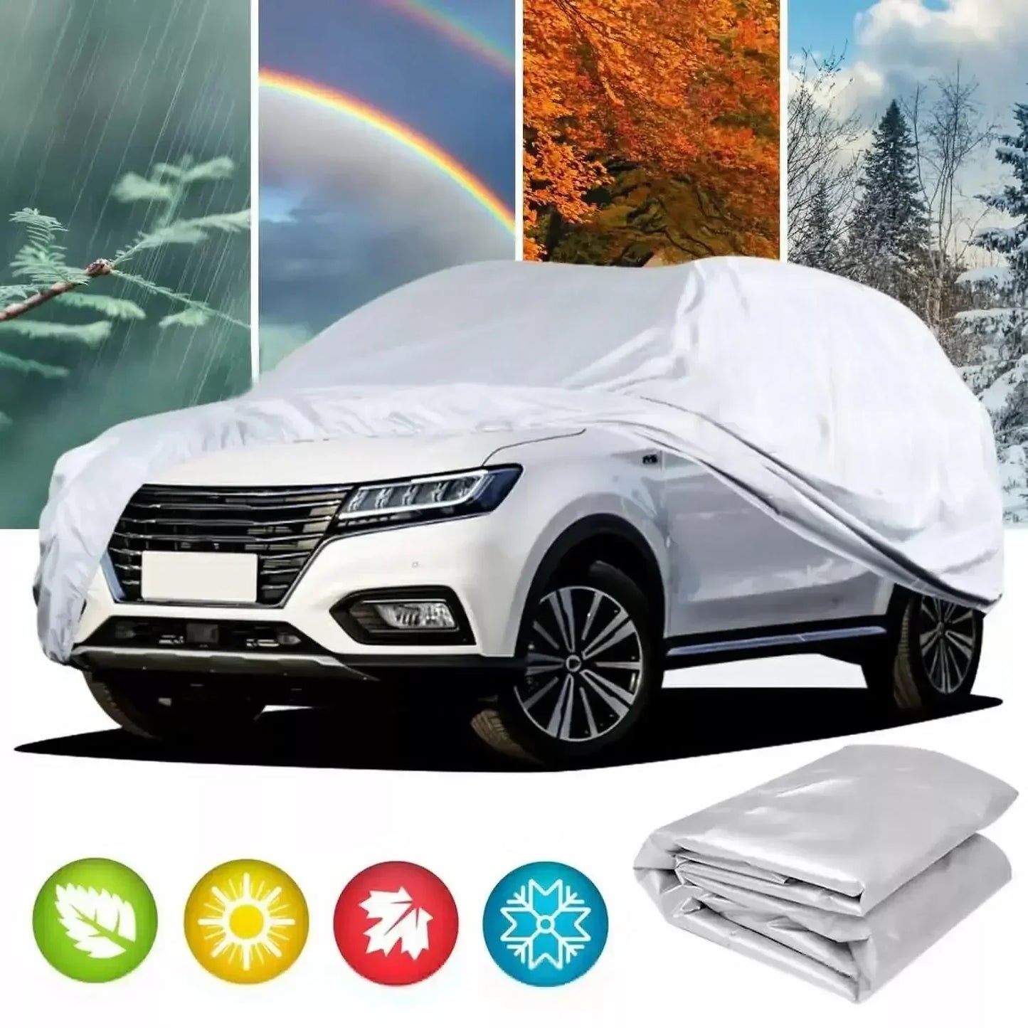 Car Outdoor Exterior Sun Snow UV Winter Summer Dustproof Waterproof Protection Cover