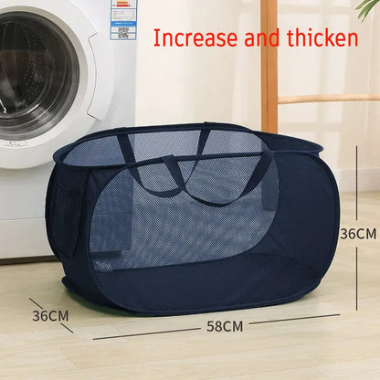 Collapsible Mesh Laundry Hamper Foldable