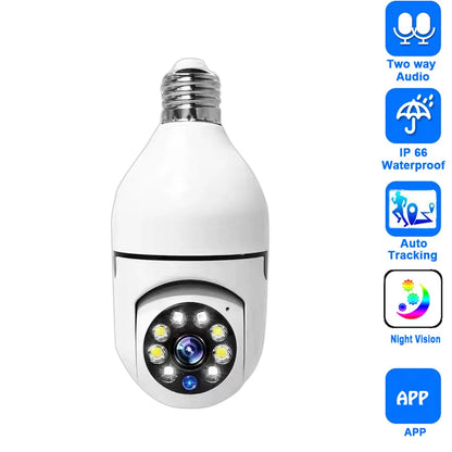 Smart Home 2.4G E27 Bulb Wifi Surveillance Camera HD