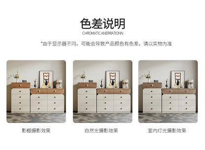 Cream Style Storage Design Creative Display Cabinet