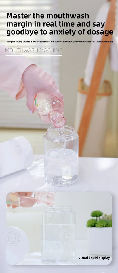 Smart 600ml Mouthwash Dispenser with Magnetic Induction