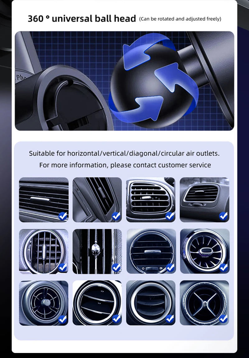 Auto Sensing One-Touch Release and Rotation Charger