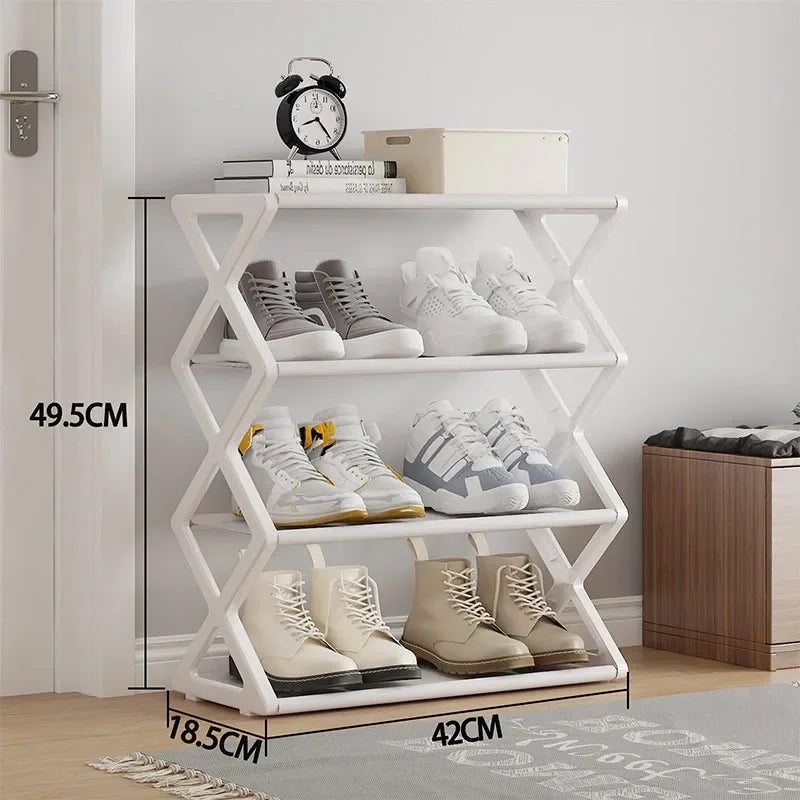 Large Capacity & Easy Assembly Space - Saving Z - Type Shoe Rack