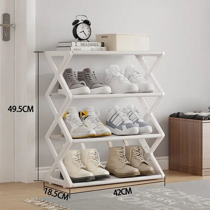Large Capacity & Easy Assembly Space - Saving Z - Type Shoe Rack