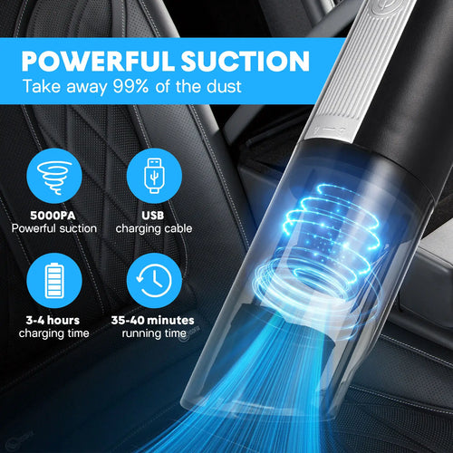 Handheld Car Vacuum Cleaner Rechargeable Cordless