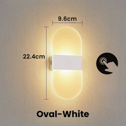 Touch Sensor Switch LED Wall Lamp