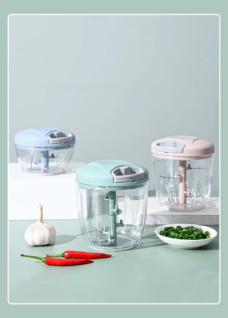 500/900ML Manual Meat Mincer Garlic Chopper