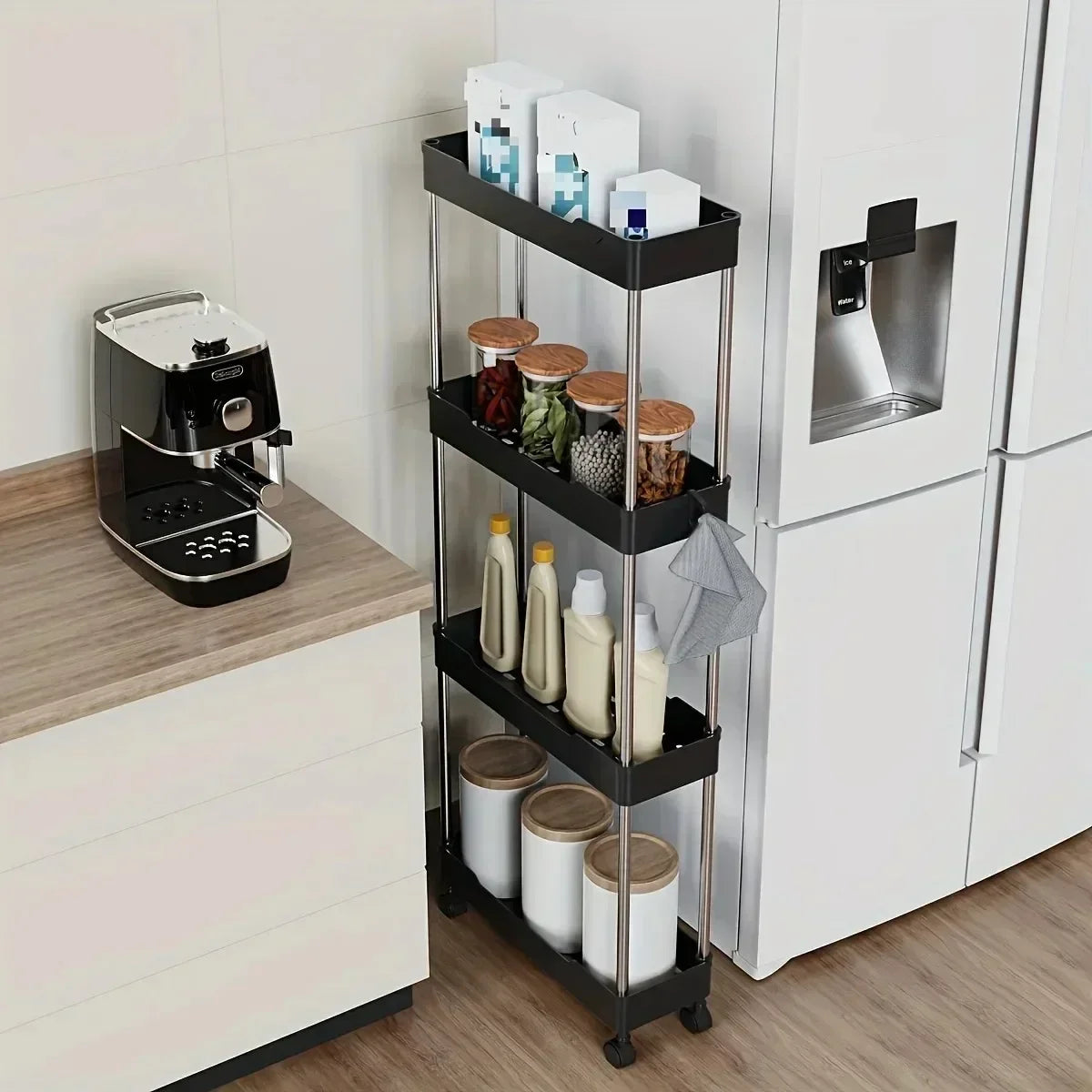 Rolling Storage Cart with Wheels