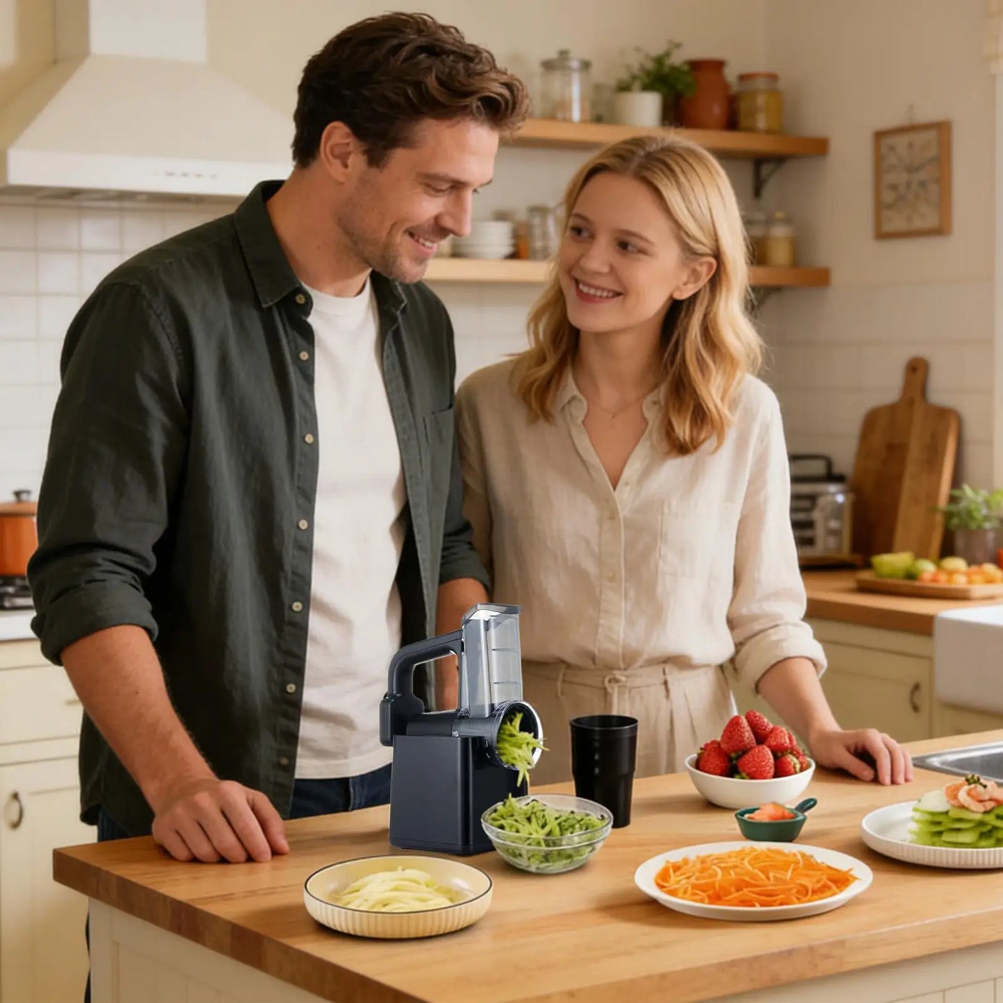 Electric Vegetable Slicer Rechargeable Automatic