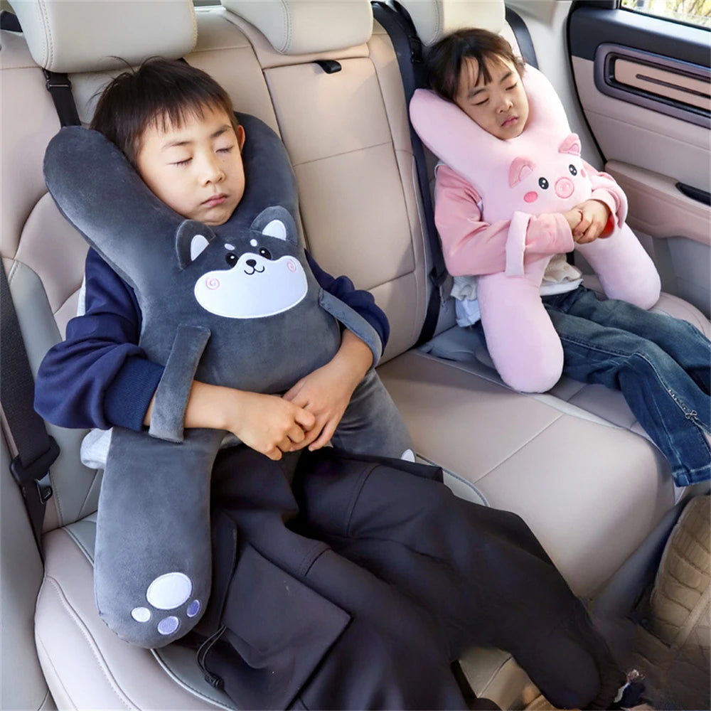 Kid Car Neck Pillow with Seat Belt