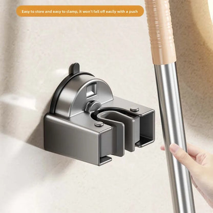 Broom Bathroom Mop Hook Suction Cup Wall Mounted