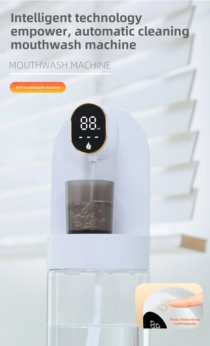 Smart 600ml Mouthwash Dispenser with Magnetic Induction