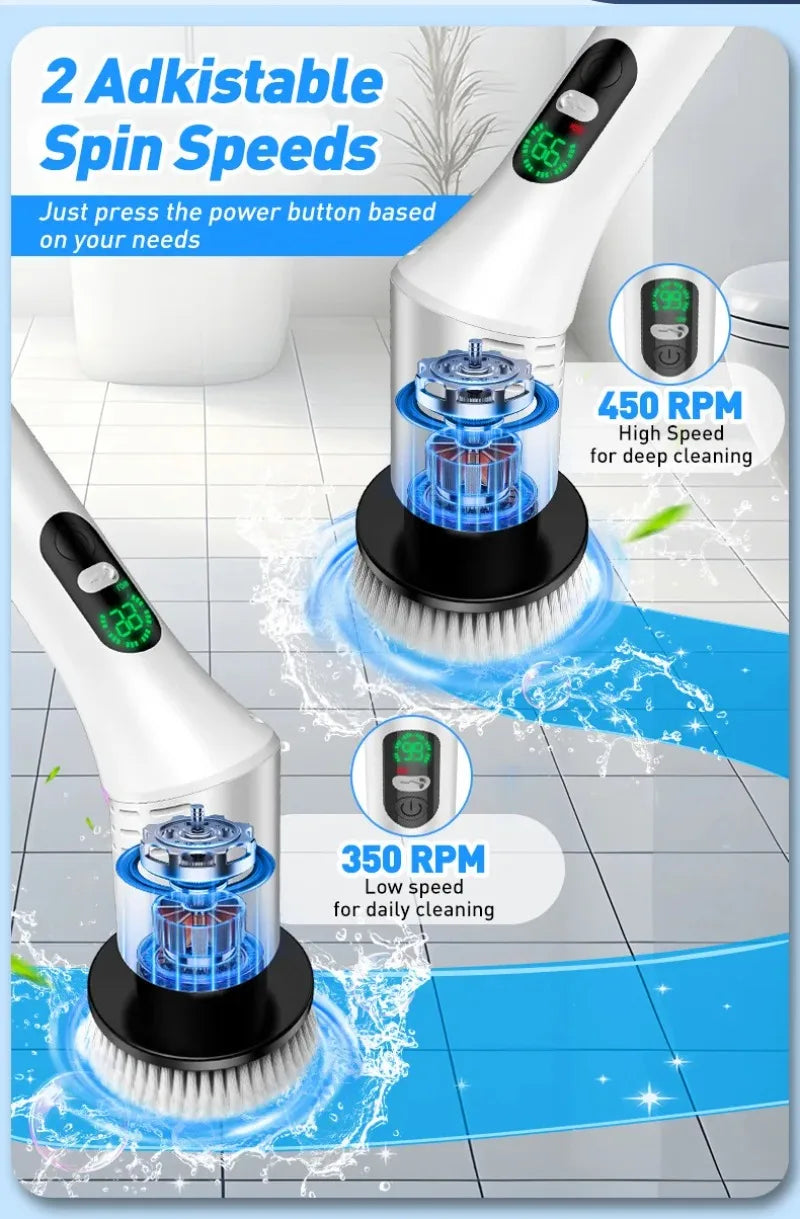 9-in-1 Multi-Function Electric Cleaning Brush