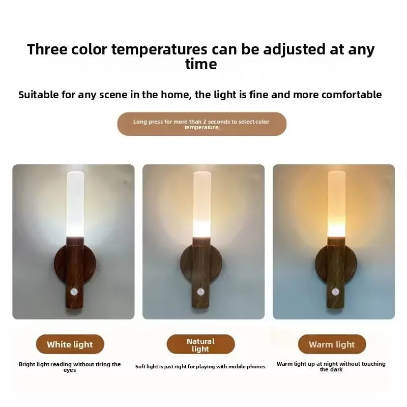 Smart Sensor Night Rechargeable Magnetic Wall Lamp