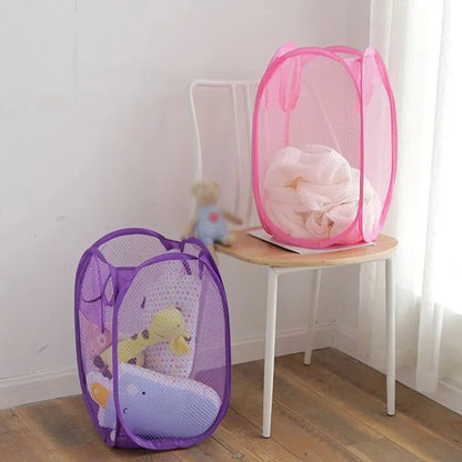 Collapsible Mesh Laundry Hamper Foldable