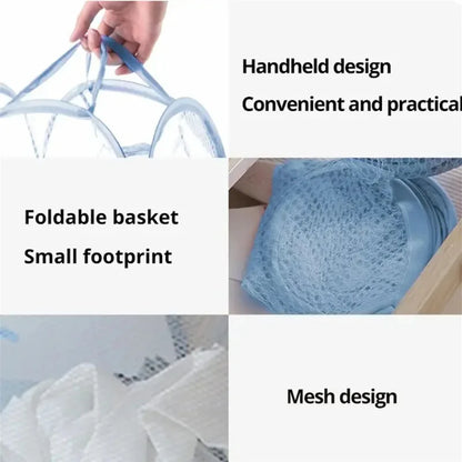 Collapsible Mesh Laundry Hamper Foldable