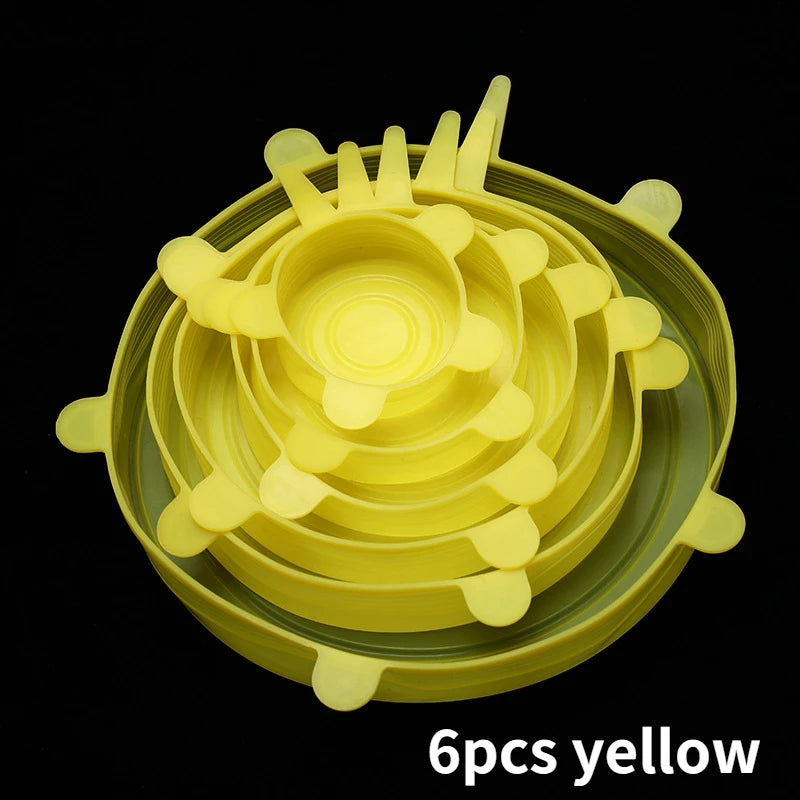 Silicone Stretch Food Covers Kitchen Fresh