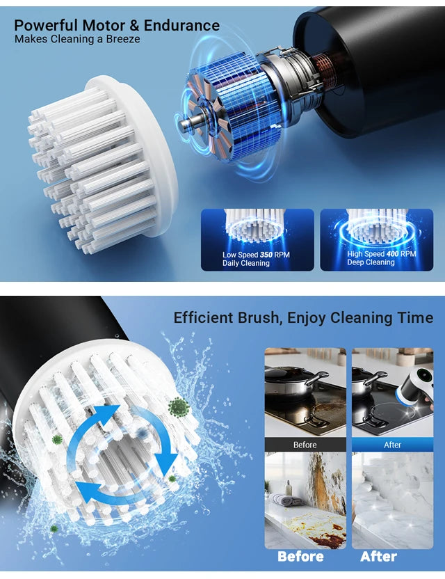 Household Cordless Multipurpose Spin Scrubber