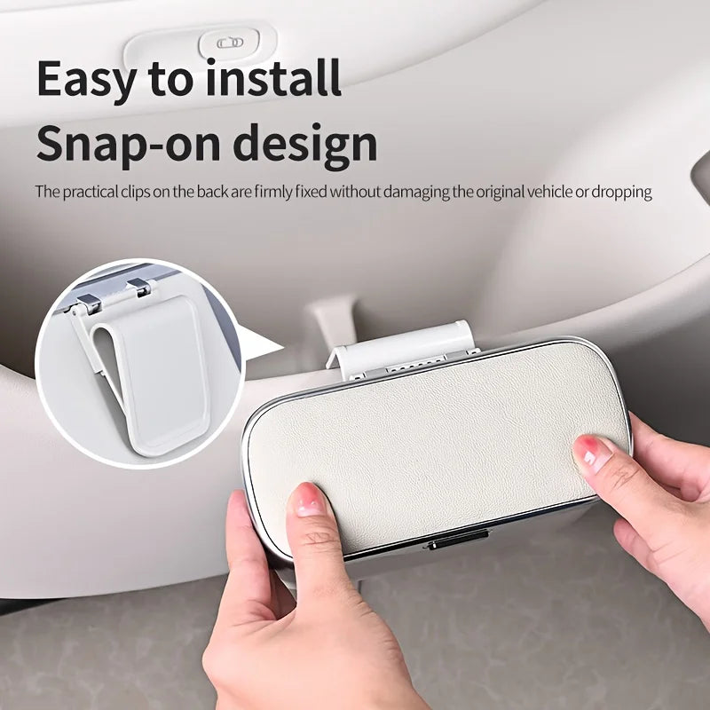 Multifunctional Car Trash Can with Lid Button