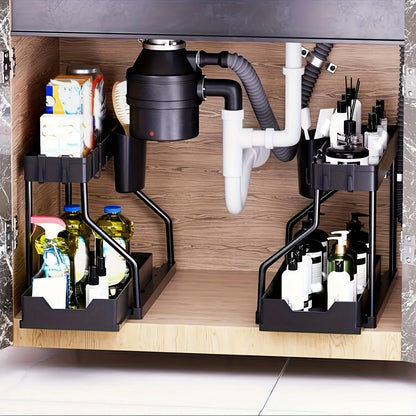 Space Saving 2 Tier Pull Out Storage Box
