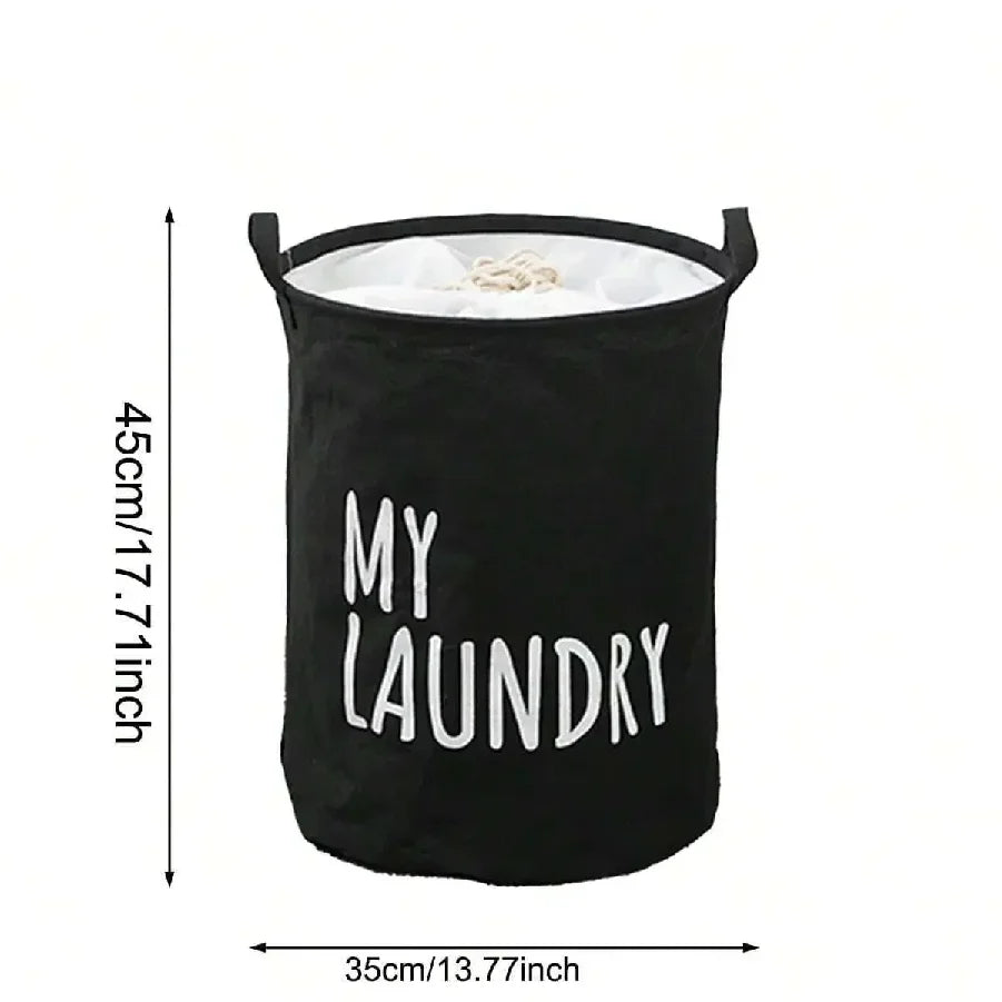 Cotton and Linen Laundry Basket Household