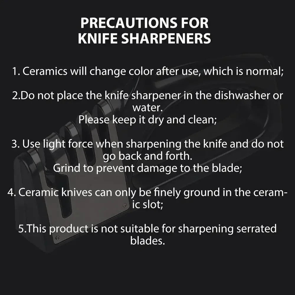 4 Segment Portable Non-Slip Knife Sharpener