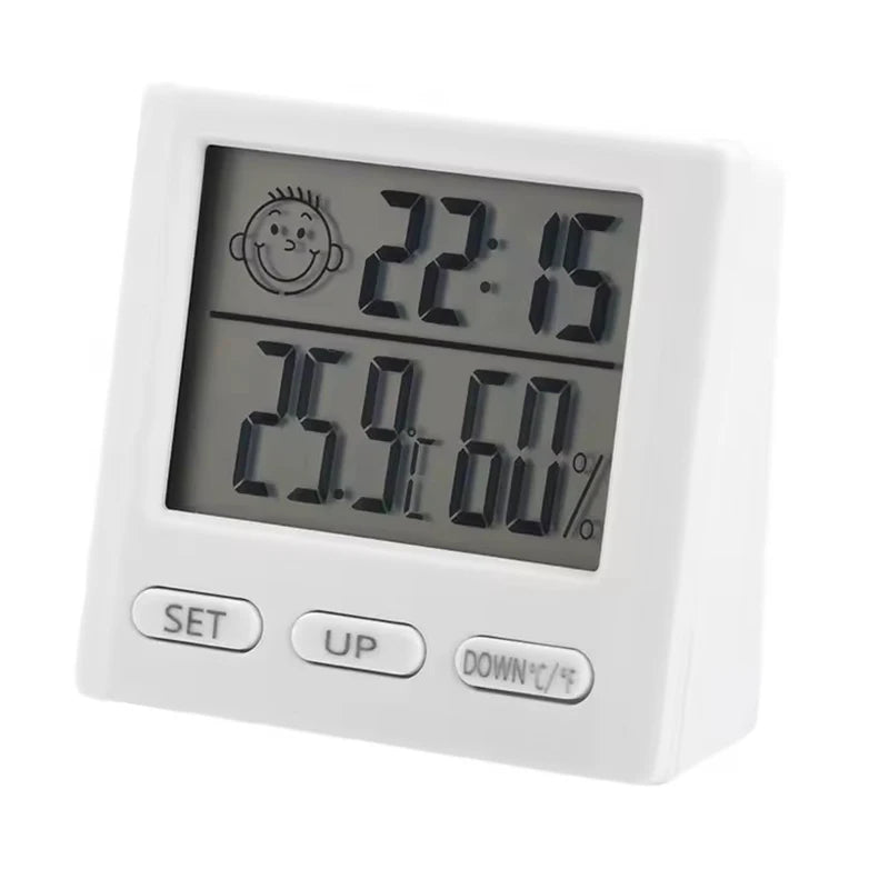 Smart Home Weather Station with Alarm Clock, LED Digital Thermometer