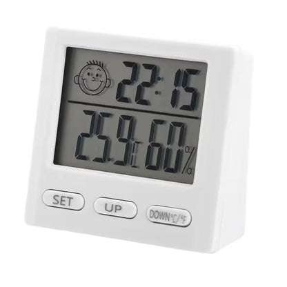 Smart Home Weather Station with Alarm Clock, LED Digital Thermometer