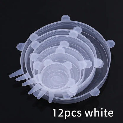 Silicone Stretch Food Covers Kitchen Fresh