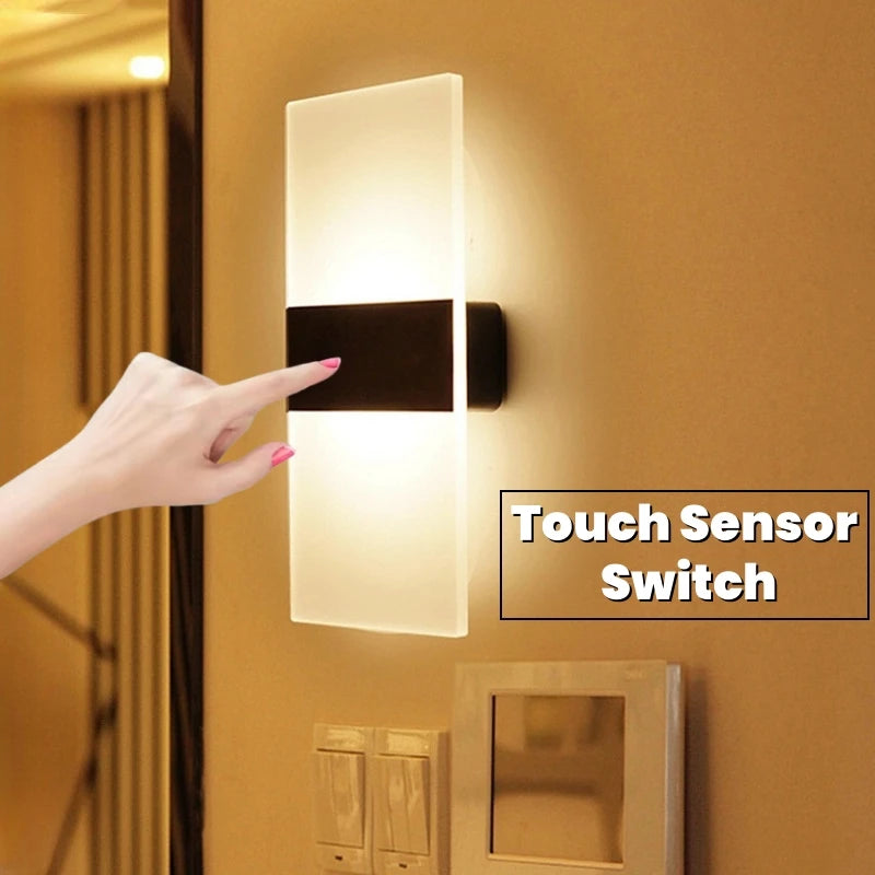 Touch Sensor Switch LED Wall Lamp