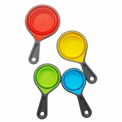 1set Silicone Measuring Spoon Foldable