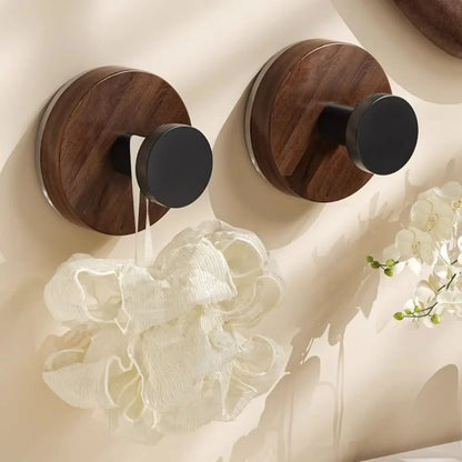 12pcs No-Drill Design Imitation Wood Door Hook