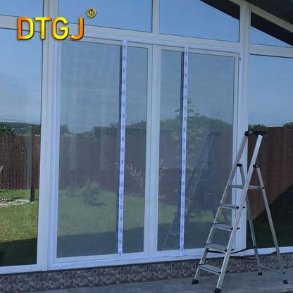 DTGJ Magnetic Door Screen White Mosquito Net
