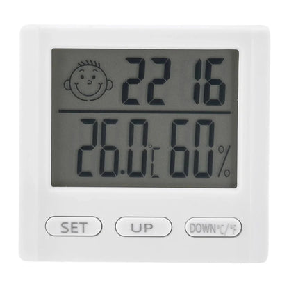 Smart Home Weather Station with Alarm Clock, LED Digital Thermometer
