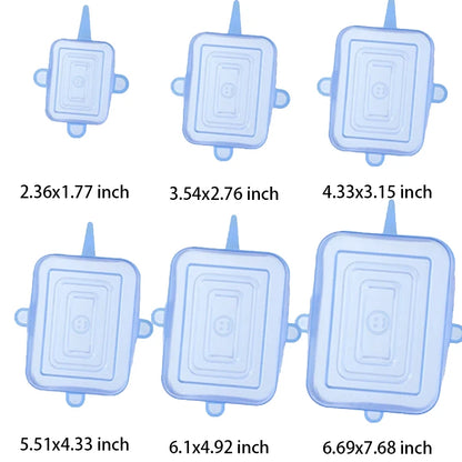 6 Pcs Silicone Cover  Stretch Lids for Kitchen