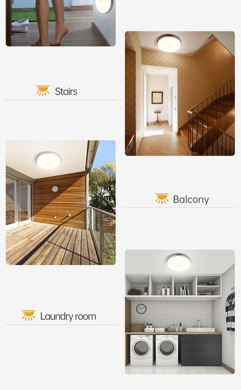 Smart Sensor LED Light Ceiling Lamp